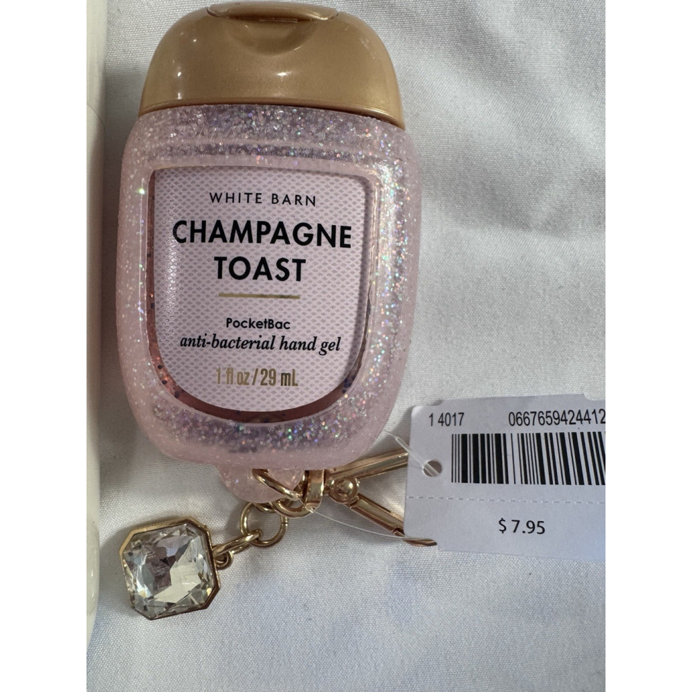 Set of 4 Bath & Body Works Champagne Toast Body Mist Shower Gel, Body Cream Sani - Picture 5 of 7